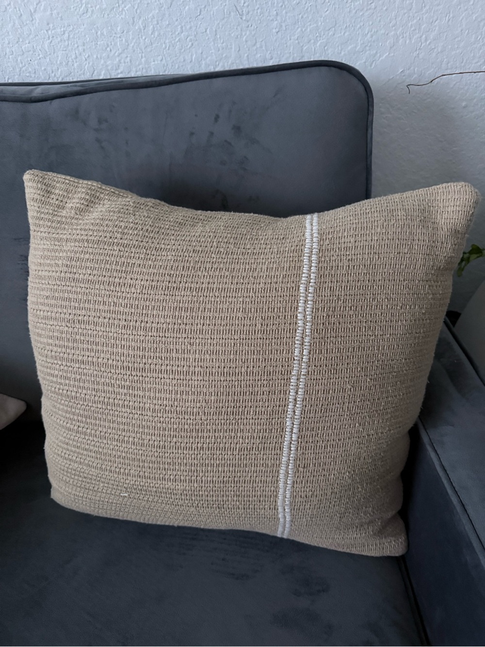Threshold Neutral Woven Accent Pillow with stripe